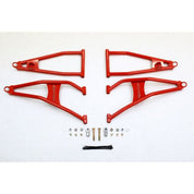 High Lifter Front Forward Upper And Lower Red Control Arms For Polaris Models MCFFA-RZR9-R