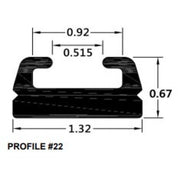 SPI Black Slide Runner Profile 22 56" 222-56-80