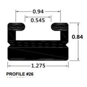 SPI Black Slide Runner Profile 26 66" 226-66-80