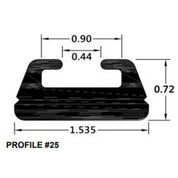 SPI Black Slide Runner Profile 25 56" 425-56-80