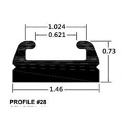 SPI Black Slide Runner Profile 28 66" 428-66-80