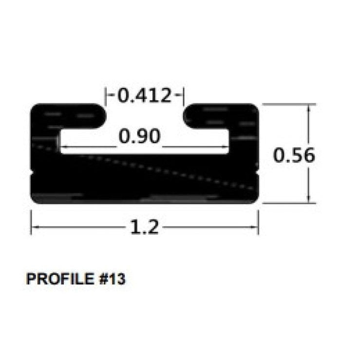 SPI Black Slide Runner Profile 13 41.5" 613-41-80
