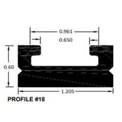SPI Black Slide Runner Profile 18 52 1/4" 616-56-80