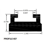 SPI Black Slide Runner Profile 27 56" 627-56-80