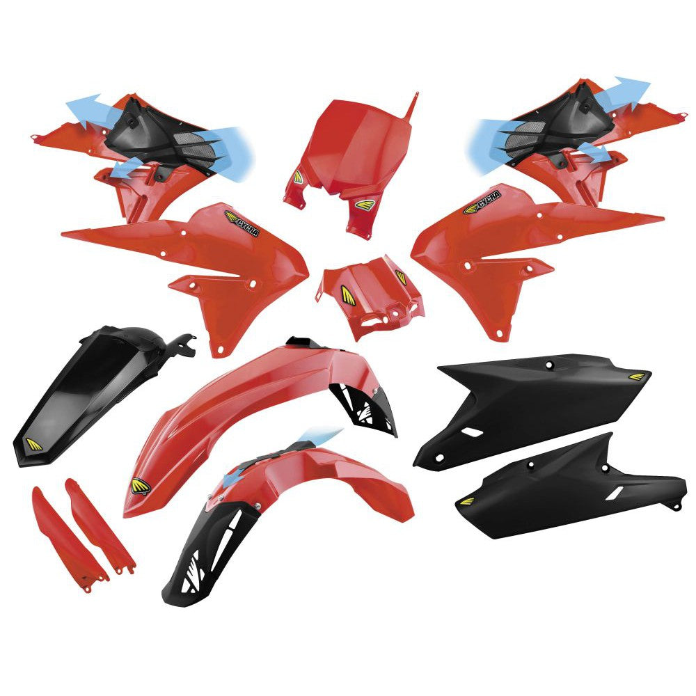 Cycra Complete Powerflow Body Kit Red - 1CYC-9312-32