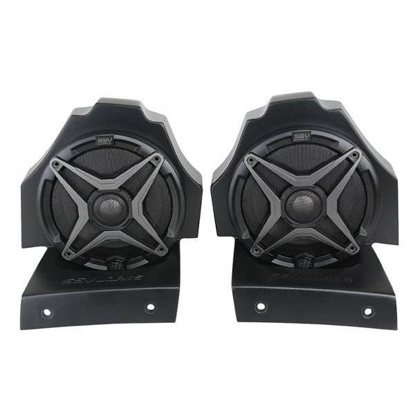 SSV Works Rear 6.5" Speaker Pods With Grey Grilles For Polaris Slingshot 15-21