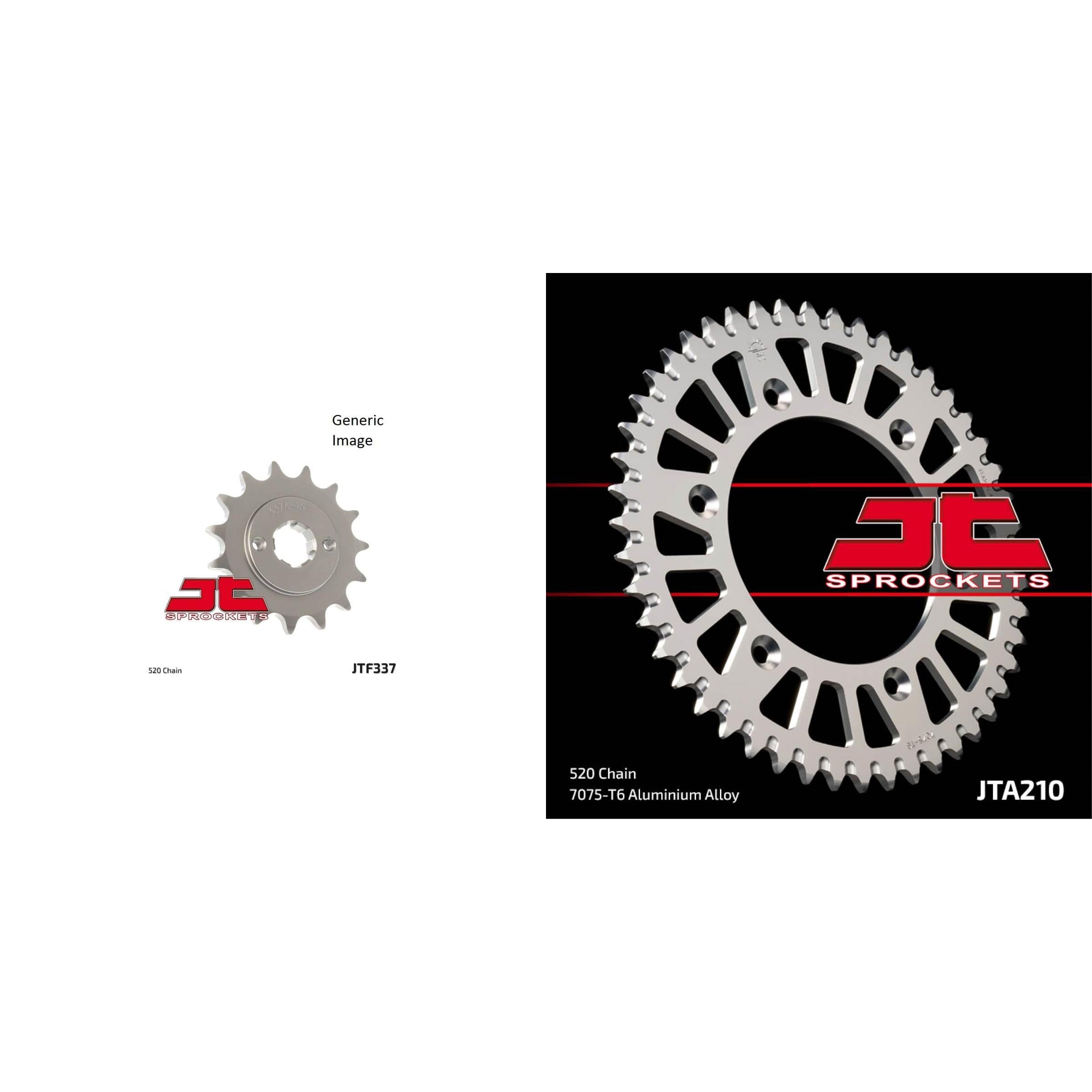 Front Steel and Rear Aluminum Sprocket Kit for OffRoad HONDA CR250R 1984-1985