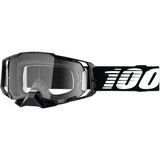 100% Armega Goggles Black with Clear Lens - 50700-001-02