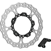 Arlen Ness 14" Left Full Floating Black Rotor Kit 300-000