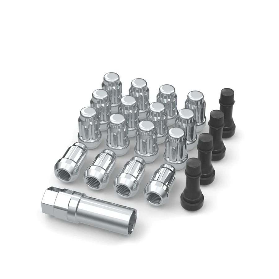 Bullite 16 Piece Chrome Lug Nut Set 3/8"-24
