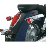 Nueva Kawasaki VN2000F Classic LT 06-07, biseles de plato profundo T/S con lente roja de Kuryakyn