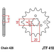 Front & Rear Sprocket Kit for KAWASAKI KE175 D3-D5 81-83 JT Sprockets