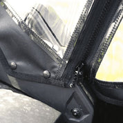 Falcon Ridge Black Canvas Upper Doors With Zipper For Can-Am Maverick 2017-2021