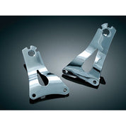 Kuryakyn Driver Passenger Backrest Sissy Bar Side Plate Chrome Harley Touring TK