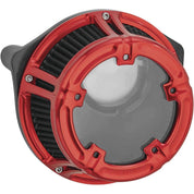 Arlen Ness Clear Sucker Red Method Air Cleaner 18-170