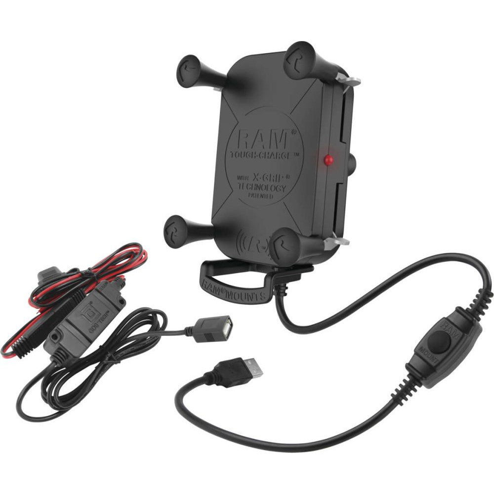 Ram Mounts Tough-Charge X-Grip Waterproof Wireless Charger With Holder - RAM-HOL-UN12WB-V7M