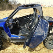 Falcon Ridge Black Canvas Soft Roll-Away Doors With Zipper For Arctic Cat Wildcat 2014-2019