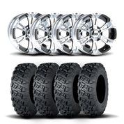 ITP SS212 15" Matte Black Wheels And Versa Cross XTR Tires [33x10-15]