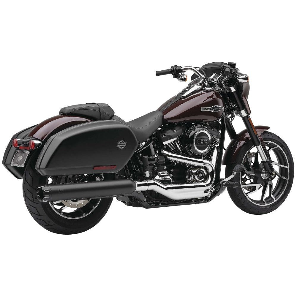 Cobra Slip-On Exhaust 4" Dual Cut Black - 6521B