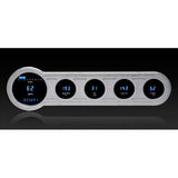 Dakota Digital Universal 4" x14.5" Street Rod Panel 5 Gauge System VFD3-SIDE-5