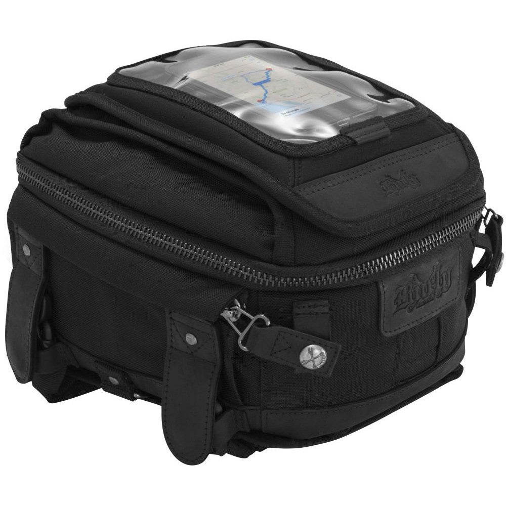 Burly Brand Voyager Tank/Tail Bag Black - B15-1010B