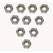 WSM Nylon Lock Nut 6mm Stainless - Pack Of 10 014-701