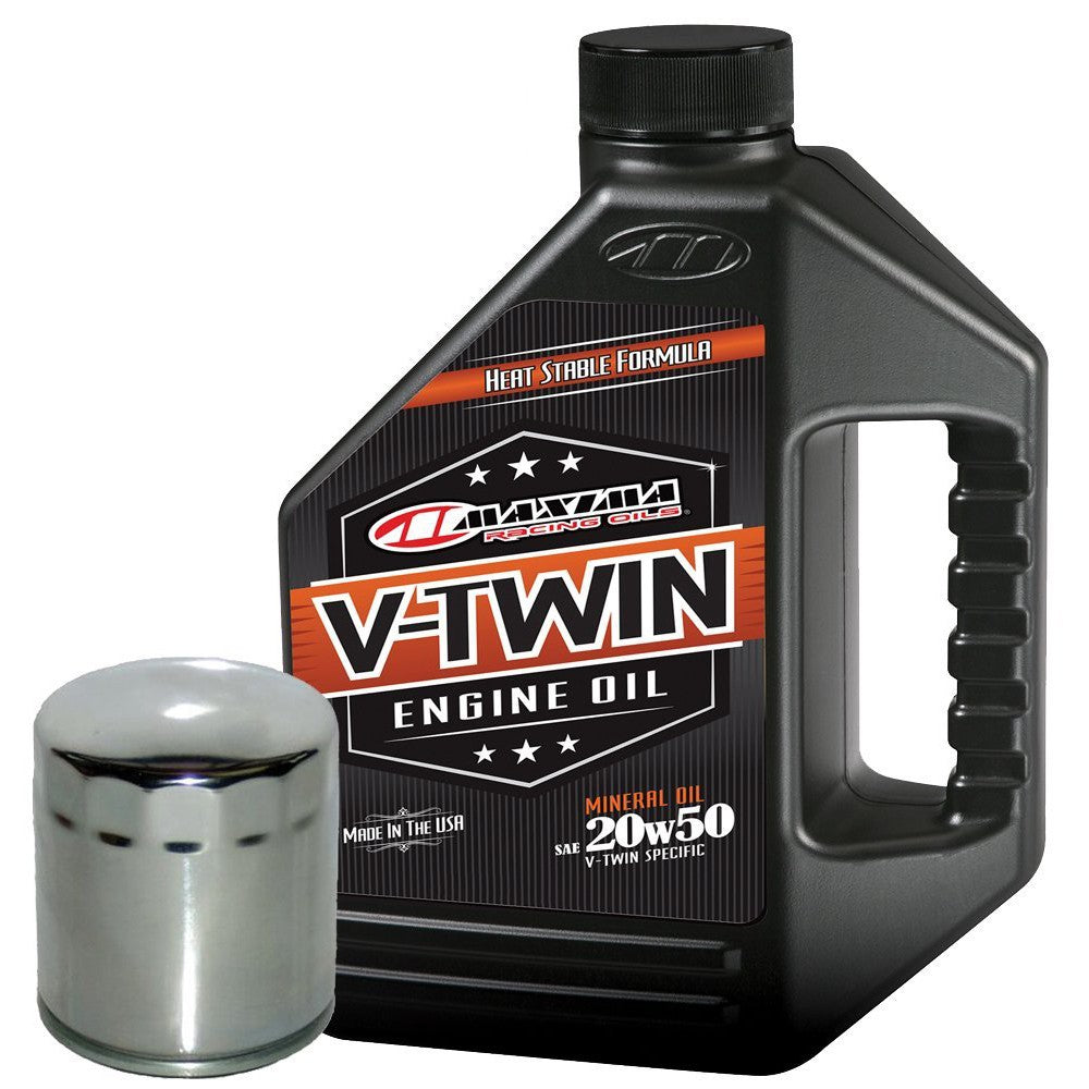 Engine Oil Change Kit for Harley Davidson V-Rod V-Twin HF174C Maxima HIFLO