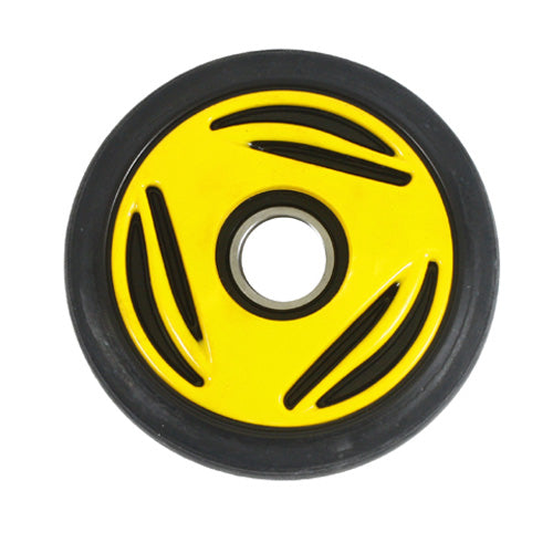 Yellow Idler Wheel 135MM OD X 25MM ID BOMBARDIER/SKI-DOO Mach 1,Mach Z 1996-2003