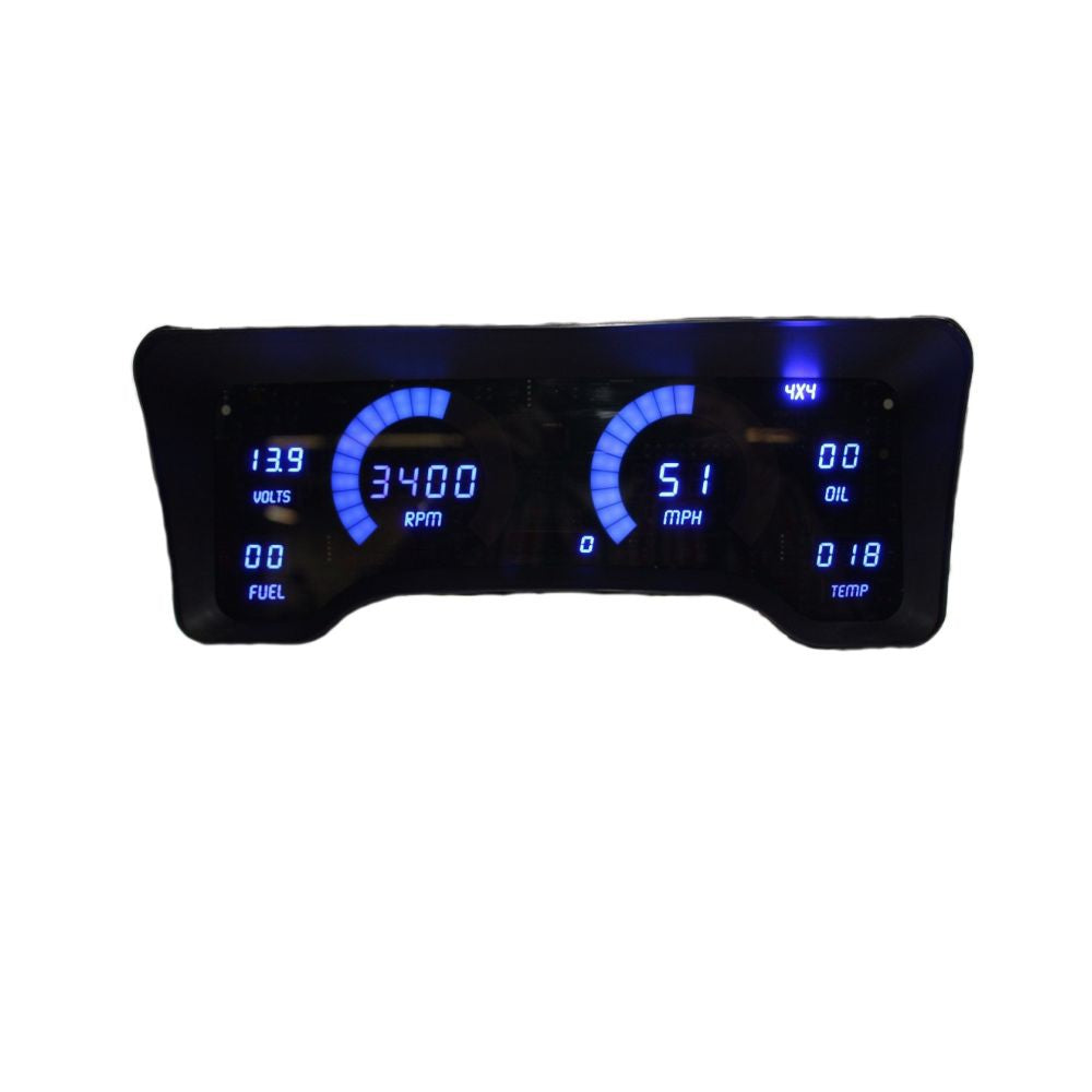 Intellitronix 1997-2006 Jeep TJ LED Digital DP6014 - Blue