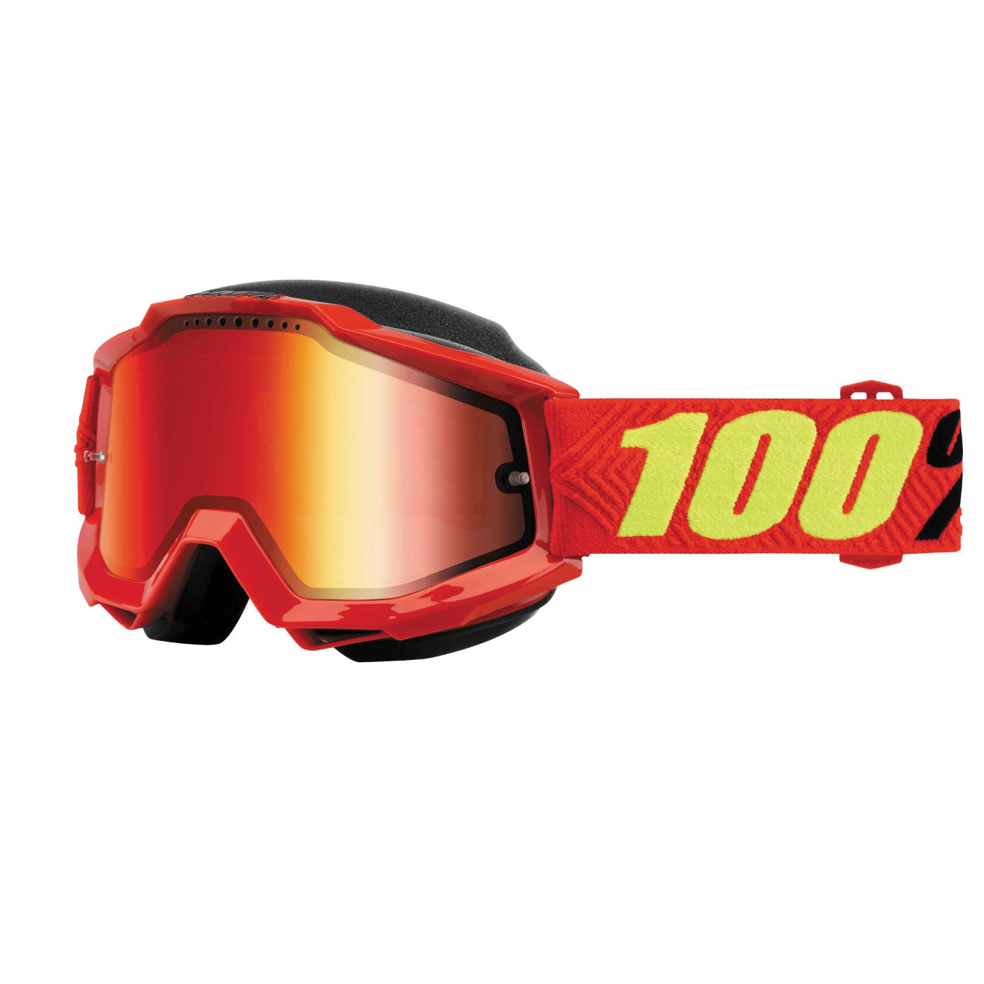 100% Gen1 Accuri Snow Goggles Saarinen with Red Mirror Lens - 50213-203-02