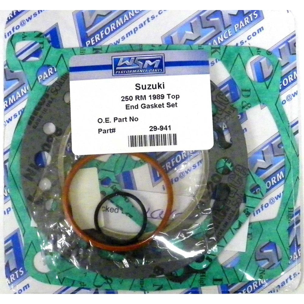 WSM Top End Gasket Kit For Suzuki 250 RM 1989 29-941
