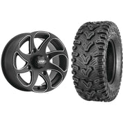 Set of 2 Mounted Wheel and Tire Kit Wheel: 14x7 5+2 4/156 Tire: 28x10-14 6 Ply