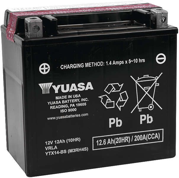 Yuasa High-Performance Battery - YUAM6RH4H