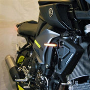 New Rage Cycles LED Replacement Turn Signals Front Black - MT10-FB