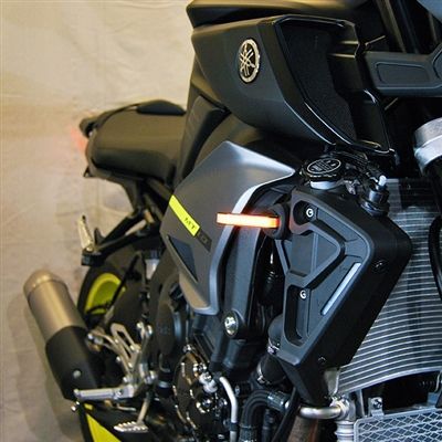 New Rage Cycles LED Replacement Turn Signals Front Black - MT10-FB