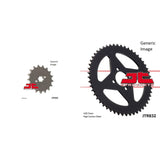 Kit de piñones de acero delanteros y traseros JT SPROCKETS para todoterreno YAMAHA TY80 1974-1975