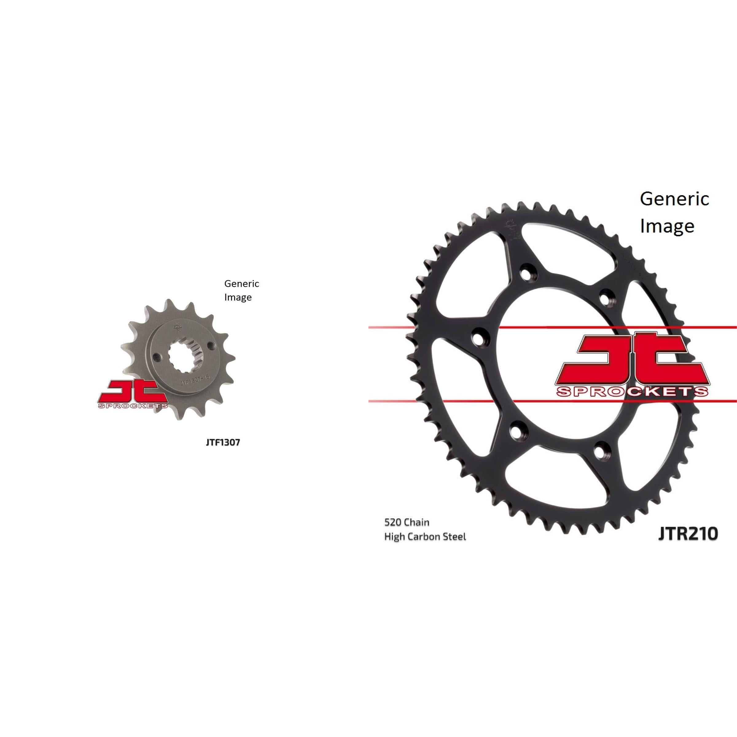 Front and Rear Steel Sprocket Kit for OffRoad HONDA XR650R 2000-2007