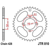 Front & Rear Sprocket Kit for SUZUKI RV125 JT Sprockets