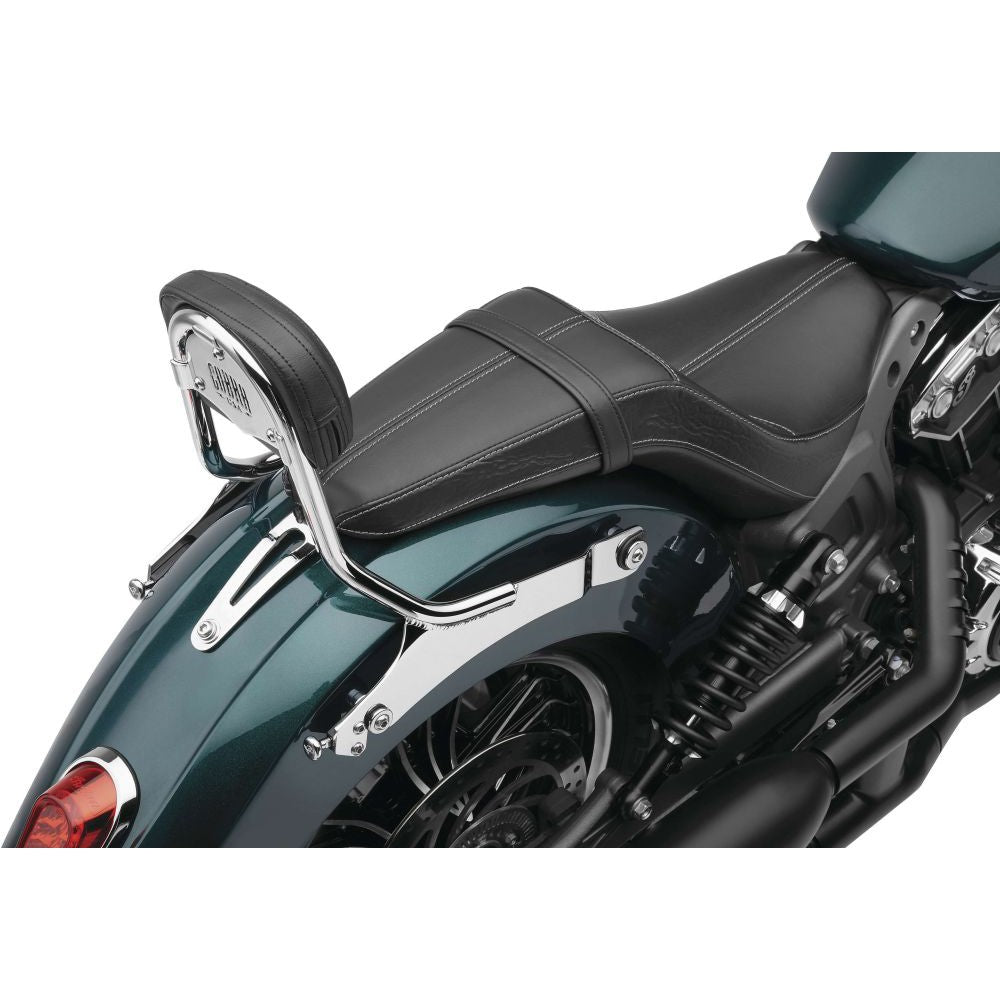 Cobra Detachable Backrest Short 2-Up Chrome - 502-2210