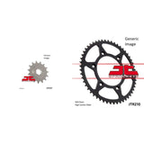 Front and Rear Steel Sprocket Kit for OffRoad HONDA CR250R 1984-1985