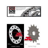 Kit de cadena de precisión 520, piñón delantero y trasero para Yamaha YFS200 Blaster (1988-2006)