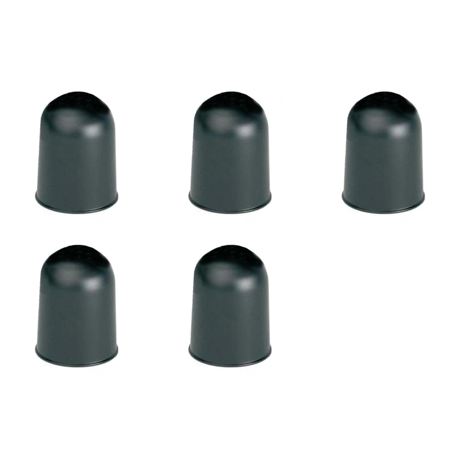 Set of 5 Trailer Ball Cover Black