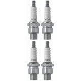 Set 4 NGK Standard Spark Plugs for Kawasaki H1-C 1972 Engine 500cc