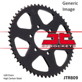 Piñón trasero de acero 53T para SUZUKI GN125E de calle 1991-1997
