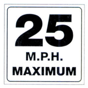 Voss Signs 490-MPH  Trail Sign - 25 Mph Maximum
