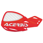 Acerbis Red/White Uniko Vented Handguards - 2072671005
