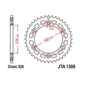 Aluminum Rear Sprocket 44T for Street HONDA CBR1000RR 2006-2007