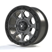 Bullite Set of 4 Ruler Wheel 15X7.0 Gun Metal/Black 4/156 5+2
