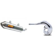 Gnarly Exhaust Pipe & Powercore 2 Silencer fits KAWASAKI KDX200 1995-2006