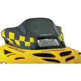 Parabrisas Powermadd Cobra para chasis Ski-Doo "S", negro con cuadros amarillos 13120